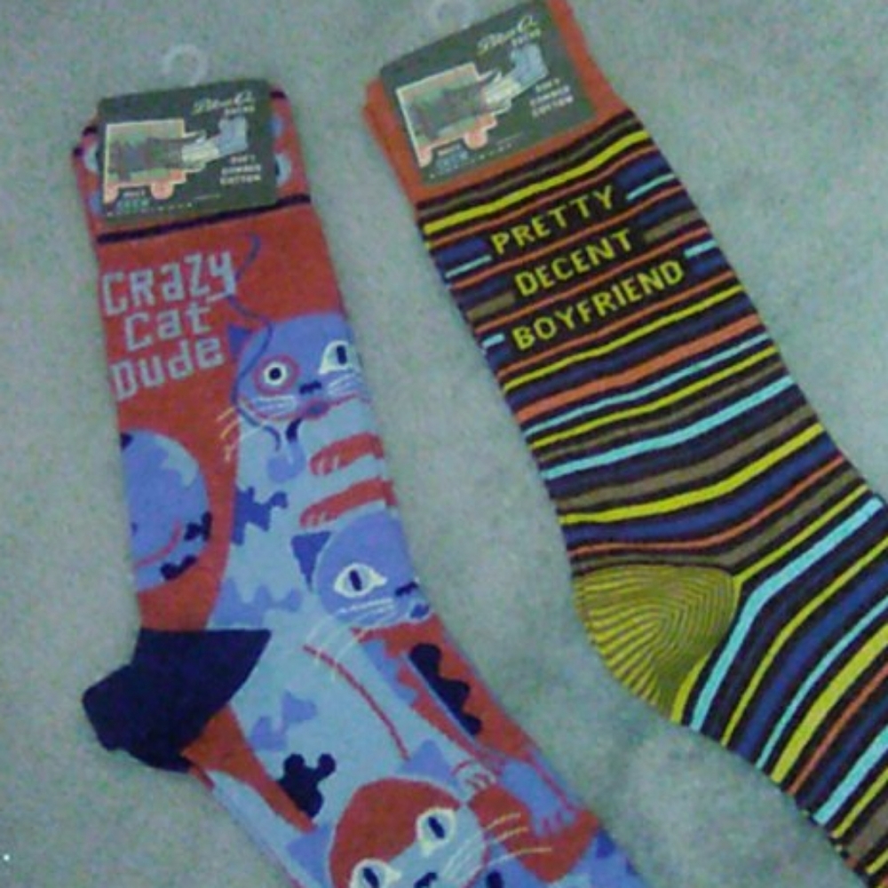 Blue Q Mens Crew Socks BNWT